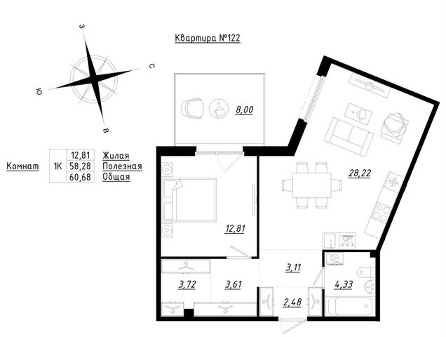 квартира ул Счастливая 2 фото