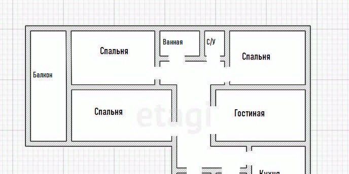 квартира г Владивосток р-н Первомайский ул Калинина 57 фото 35