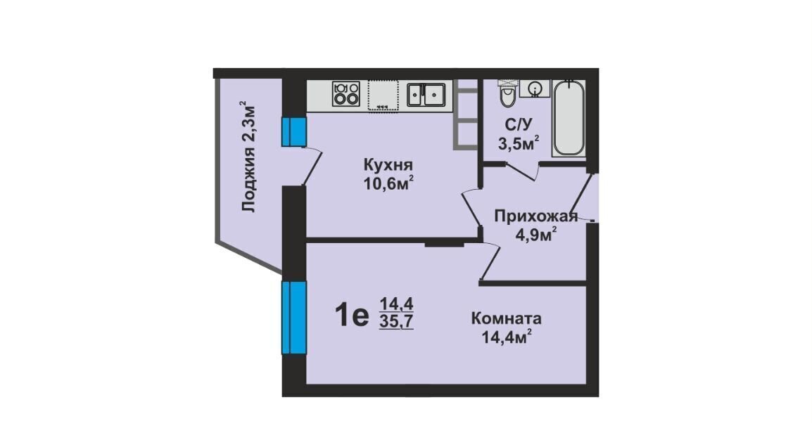 квартира г Владимир р-н Ленинский ул Верхняя Дуброва 42 фото 2