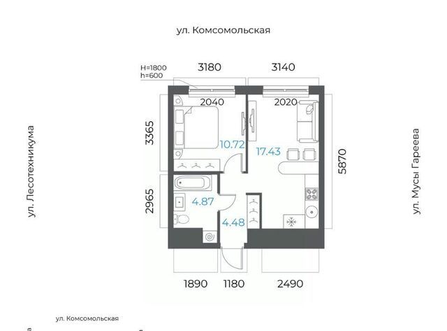 р-н Октябрьский микрорайон Глумилино-2 8-е Небо жилой комплекс фото