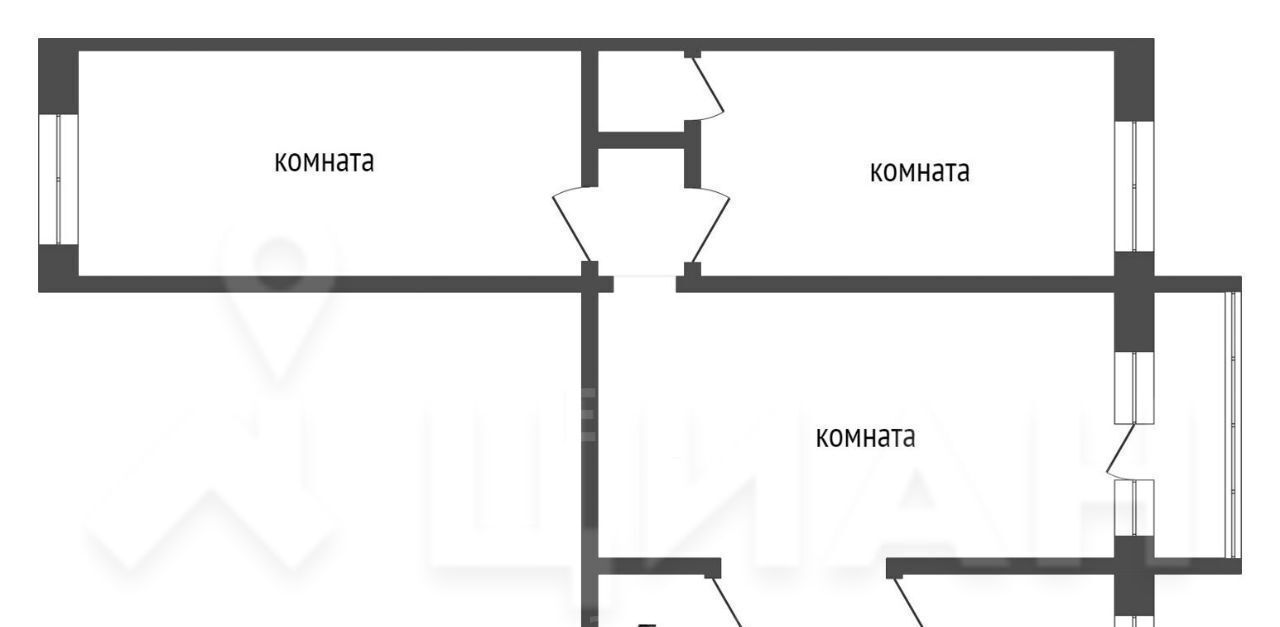 квартира г Кемерово р-н Ленинский пр-кт Октябрьский 64а фото 2