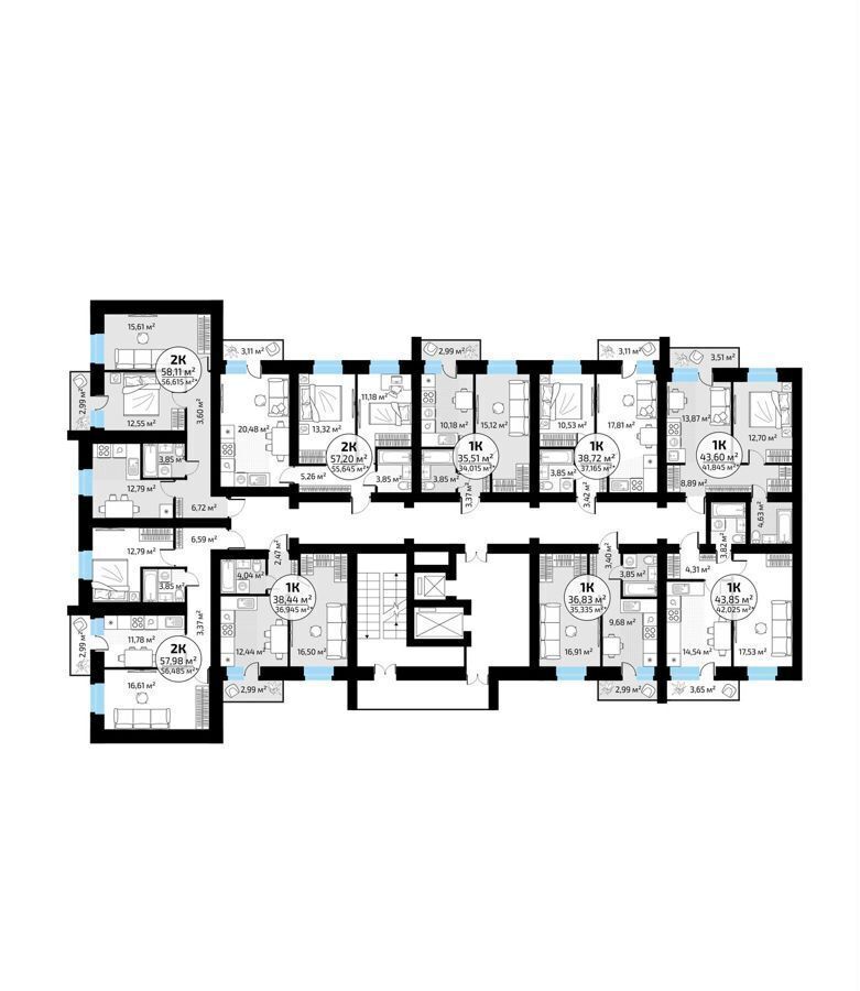 квартира г Самара п Мехзавод кв-л 1 р-н Красноглинский секц. 68-71 фото 3