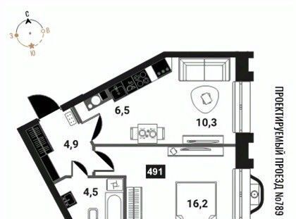 квартира г Москва метро Электрозаводская Бауманка проезд Проектируемый 727-й фото 1