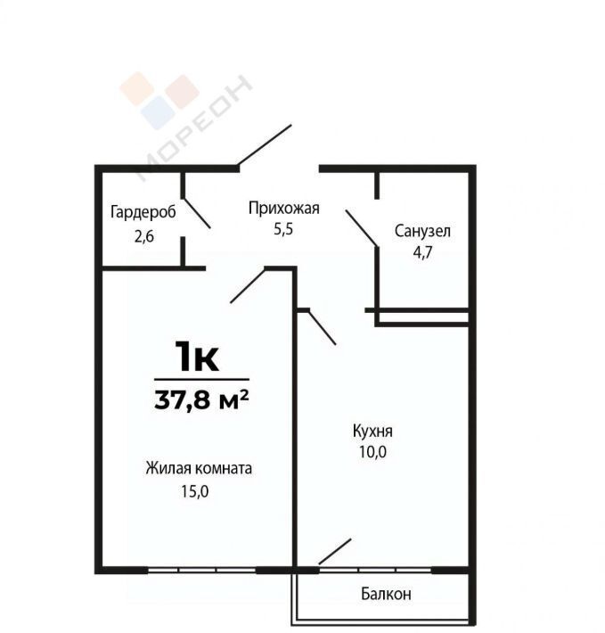 квартира г Краснодар р-н Карасунский микрорайон Хлопчато-бумажный Комбинат ул Дунайская 53 фото 16