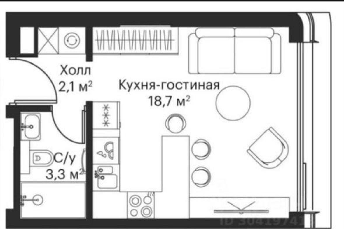 квартира г Москва метро Волоколамская ш Волоколамское 2 фото 5