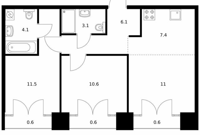 ЖК Лермонтовский 54 к 2. 2 фото