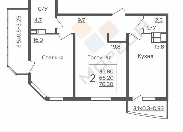 квартира г Краснодар р-н Прикубанский ул Садовое кольцо 3 ЖК «Зеленодар» фото 1