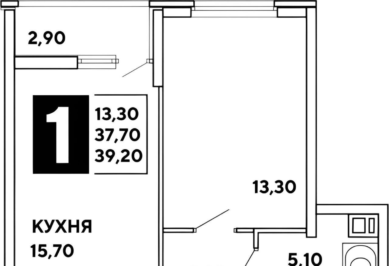 квартира г Краснодар р-н Прикубанский ул Западный Обход 39/2к 3 микрорайон «Самолёт» фото 2