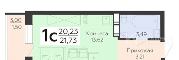 квартира г Воронеж р-н Коминтерновский ул Покровская 19 ЖК «Никитинские сады» фото 2