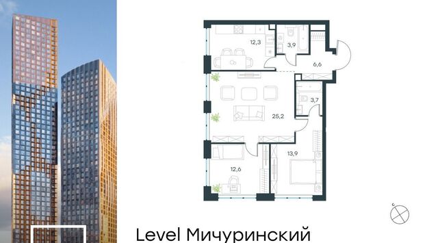 ЖК Левел Мичуринский к 10 фото