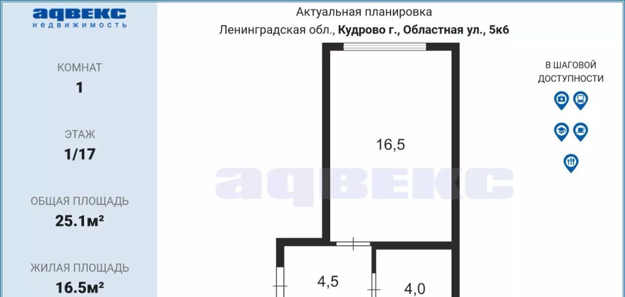 квартира г Кудрово Северное Кудрово ул Областная 5к/6 ЖК «Новый Оккервиль. У Кленовой аллеи» Улица Дыбенко, Заневское городское поселение фото 2