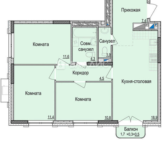 р-н Первомайский Центральный дом 118к/1 фото