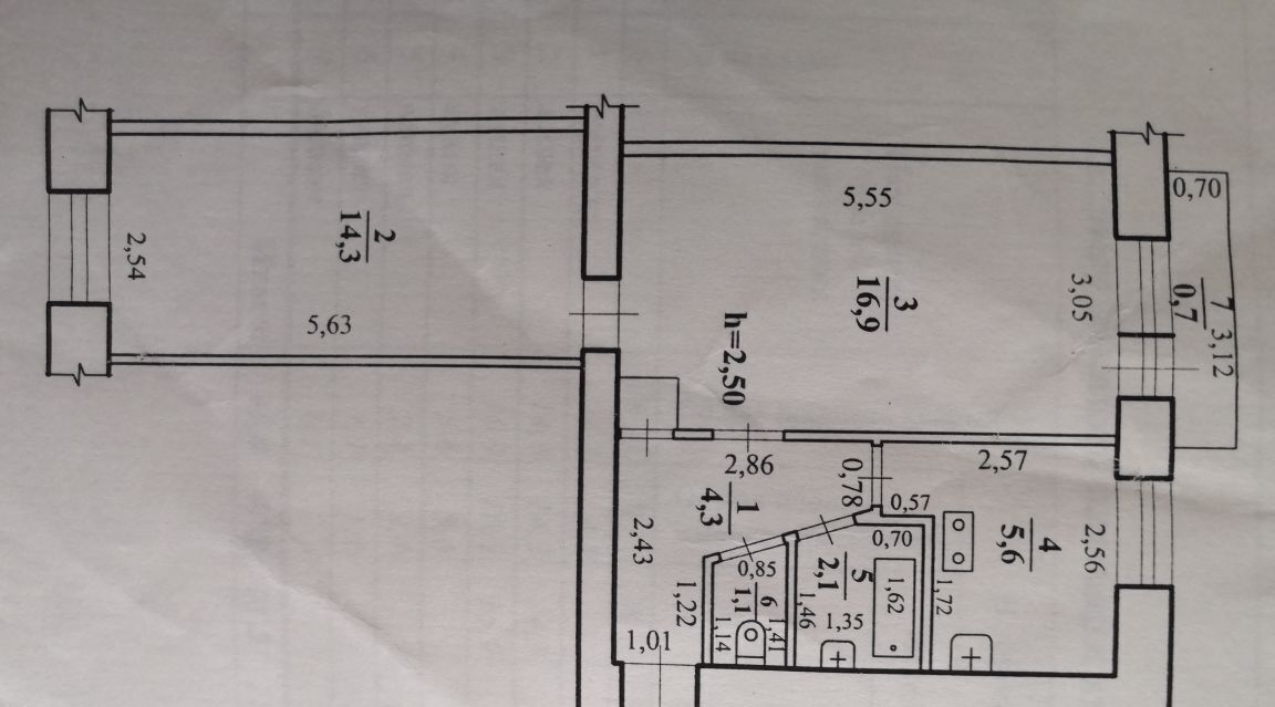 квартира г Чита р-н Ингодинский ул Верхнеудинская 14 фото 15