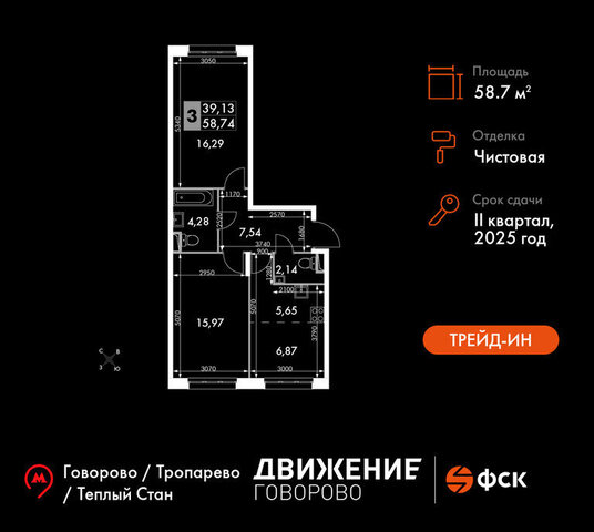 г Щербинка квартал № 1 ЗАО район Солнцево № 3, жилой комплекс Движение. Говорово, к 1 фото