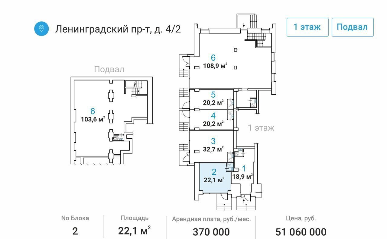 торговое помещение г Москва метро Белорусская пр-кт Ленинградский 4/2 фото 6