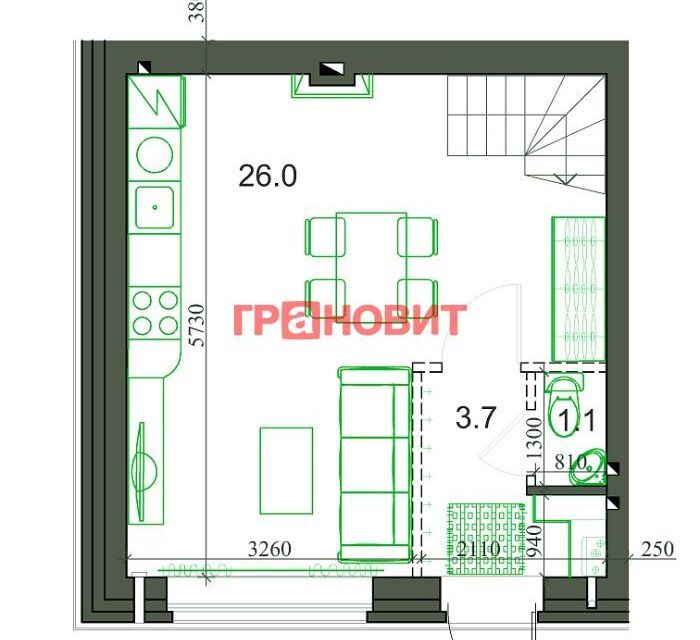 квартира р-н Новосибирский с Новолуговое мкр Березки 2 5-й квартал, 39/1/3 фото 9