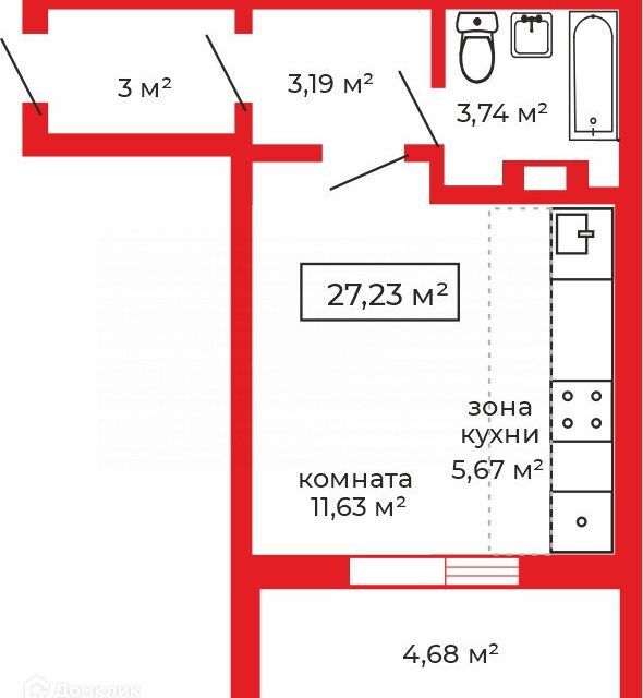 квартира г Челябинск р-н Курчатовский Парковый ул Маршала Чуйкова 32 городской округ Челябинск фото 5