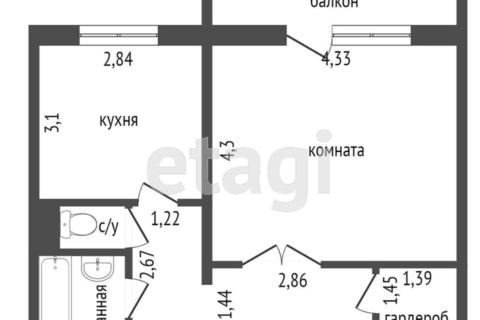 квартира г Красноярск р-н Железнодорожный ул Горького 37 городской округ Красноярск фото 1