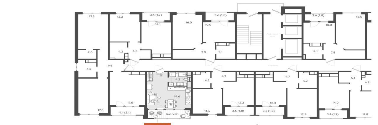 квартира г Краснодар р-н Центральный ул Колхозная 5/2 корп. 3 фото 2