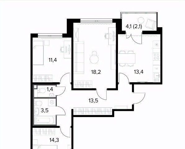 квартира г Москва ш Ленинградское 228к/7 Молжаниново фото 1