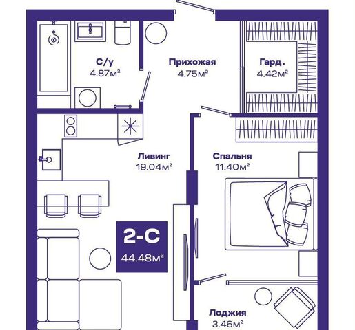 квартира дом 1 ЖК «Базилик» городское поселение Краснообск фото