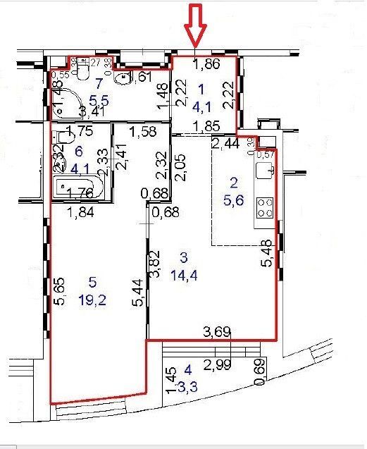 квартира г Москва ул 1-я Ватутинская 14к/2 Новомосковский административный округ фото 3