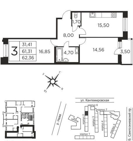 квартира Выборгская сторона дом 2 Выборгский фото