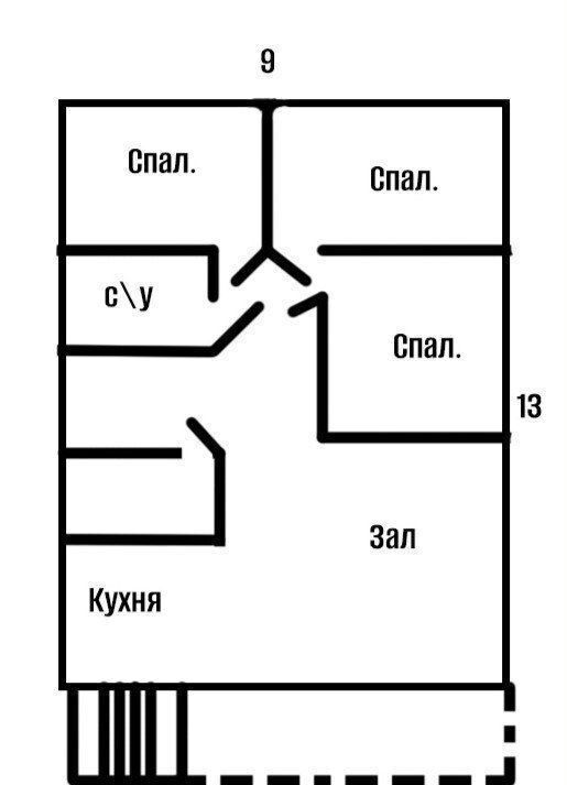 дом р-н Симферопольский с Перевальное ул Стадионная Добровское сельское поселение, Ферсманово фото 3