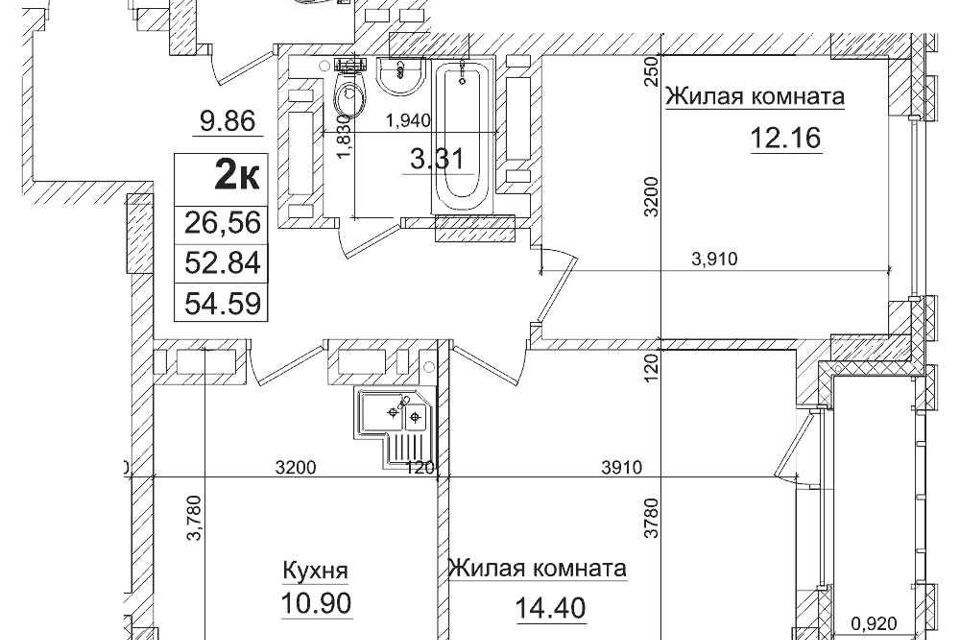 квартира г Новосибирск р-н Железнодорожный ул Фабричная 71 городской округ Новосибирск фото 2