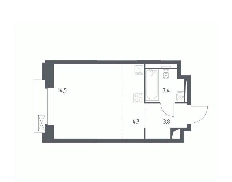 квартира г Москва Давыдково ЖК Верейская 41 4/2 фото 1