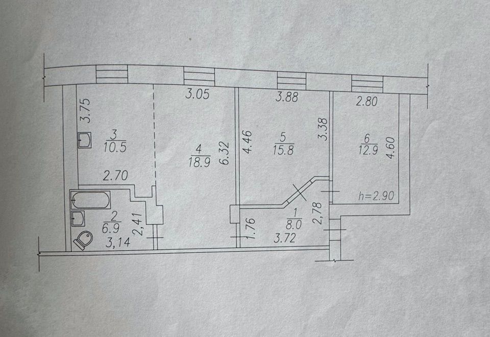 квартира г Новокузнецк р-н Кузнецкий ул Чекалина 14 фото 20