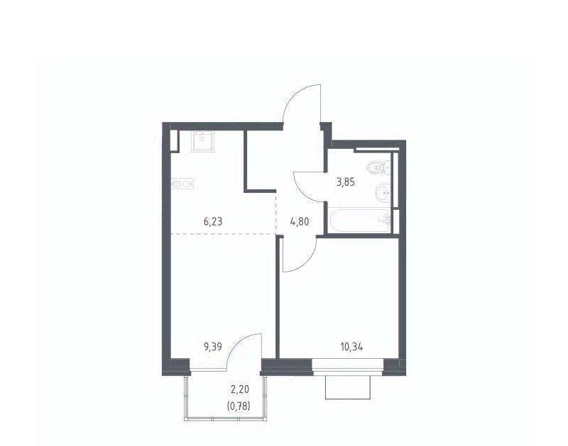 квартира г Видное Богдановский Лес жилой комплекс, 10. 2, Зябликово фото 1