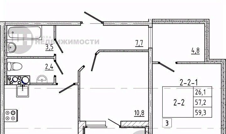 квартира г Санкт-Петербург Черная Речка Выборгская сторона ул Белоостровская 28 округ Ланское фото 1