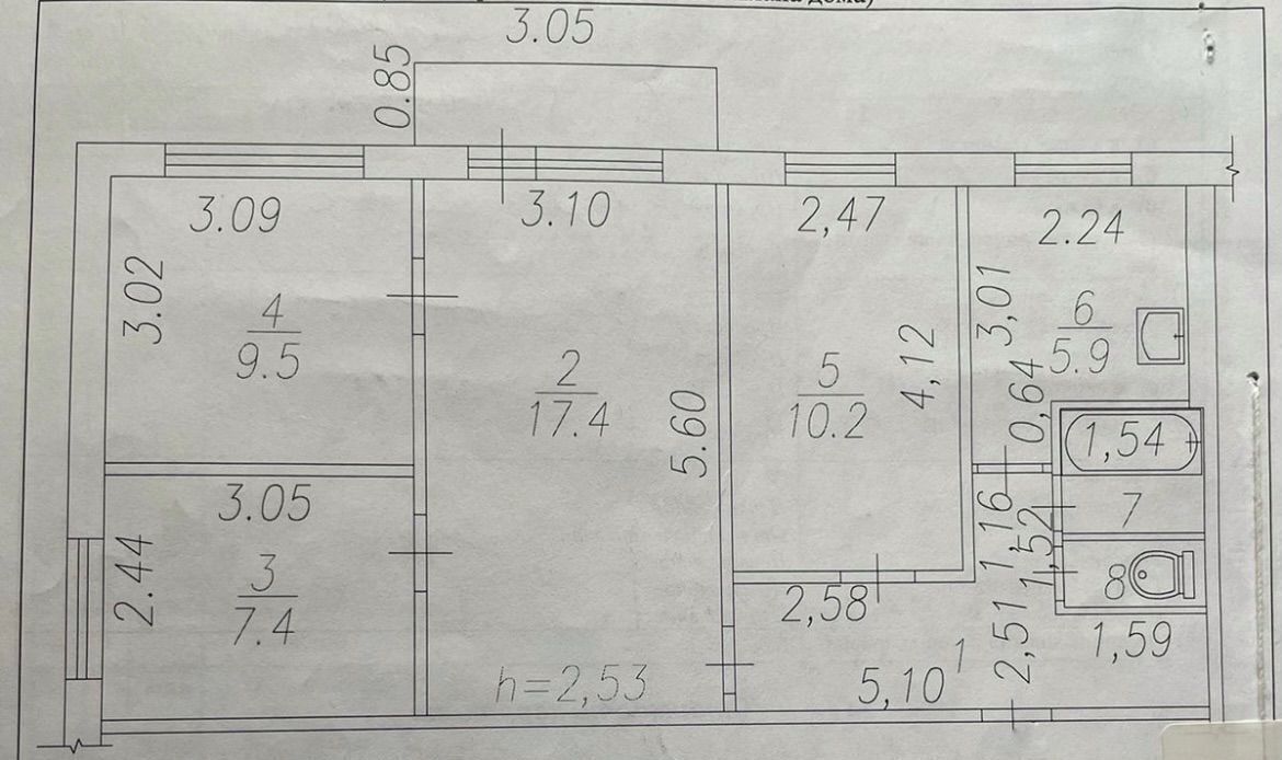 квартира г Новокузнецк р-н Заводской ул Клименко 52 фото 19