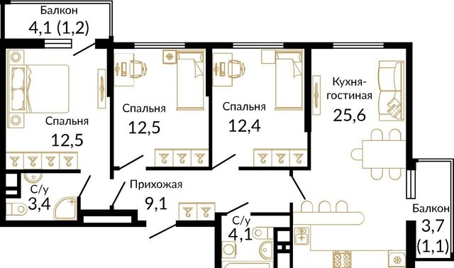 р-н Советский Западный ул 339-й Стрелковой Дивизии 10а/18 Клубный дом «Вместе» фото