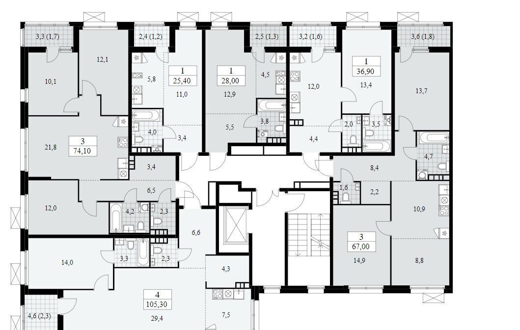 квартира г Москва метро Бунинская аллея ЖР «Дзен-кварталы» 4/3 фото 2