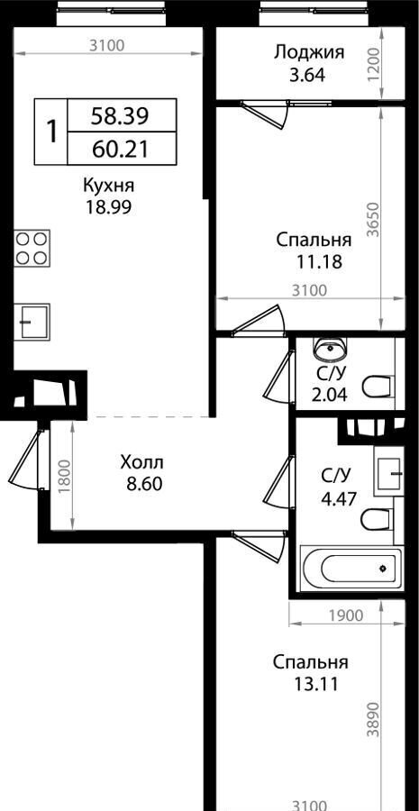 квартира г Краснодар р-н Карасунский ул Сормовская 1/1 фото 4