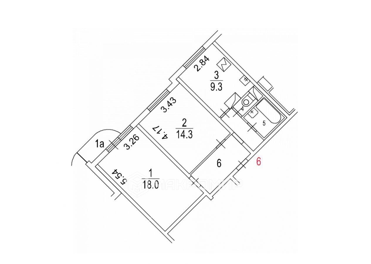 квартира г Москва метро Люблино ул Новороссийская 25к/1 фото 8