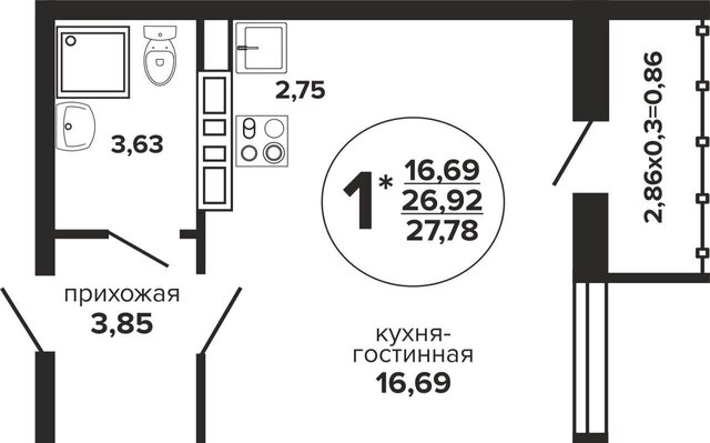 р-н Прикубанский блок-секция 1а-4а фото