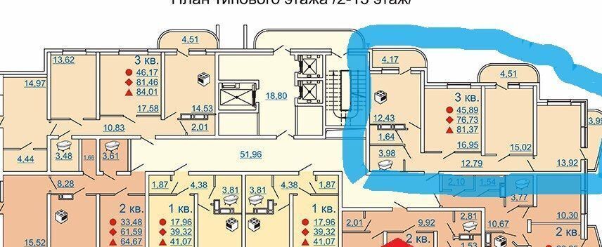 квартира г Краснодар р-н Центральный ул Таманская 130/3 фото 13