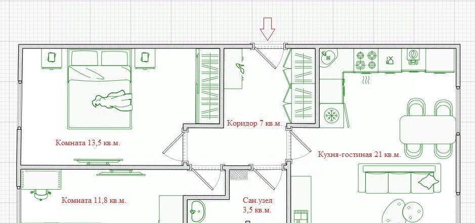 квартира г Волжский ул Наримана Нариманова 22 фото 13