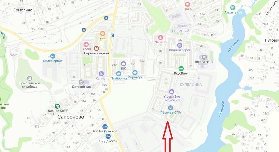 торговое помещение городской округ Ленинский д Сапроново мкр Купелинка ул Центральная 3 Домодедовская фото 9