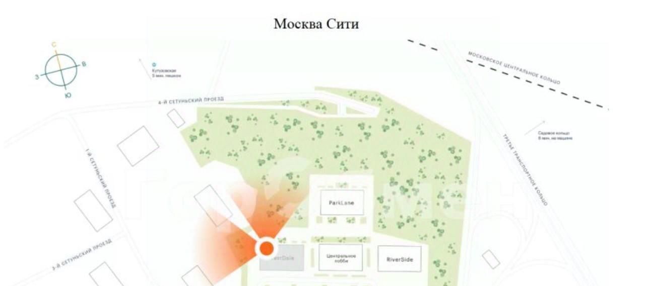 квартира г Москва метро Кутузовская 1-й Сетуньский проезд, 6С 6 фото 3