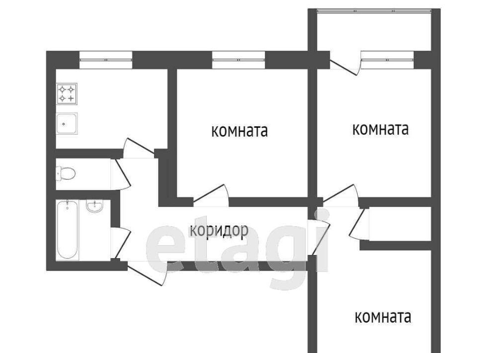 квартира г Ярославль р-н Заволжский ул Серго Орджоникидзе 37 фото 29