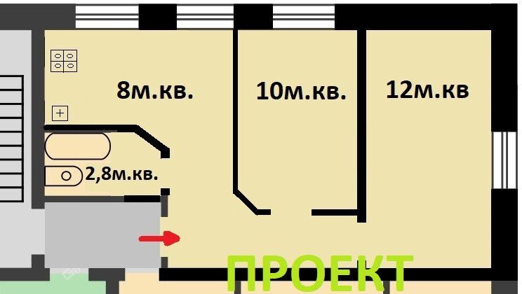 квартира г Нижний Новгород р-н Автозаводский городской округ Нижний Новгород, Академика Павлова, 19 фото 1