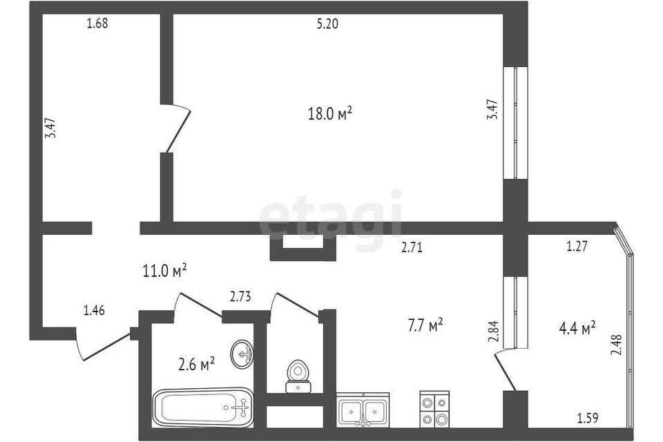 квартира г Пыть-Ях 4-й микрорайон, 15, Нефтеюганский район фото 2