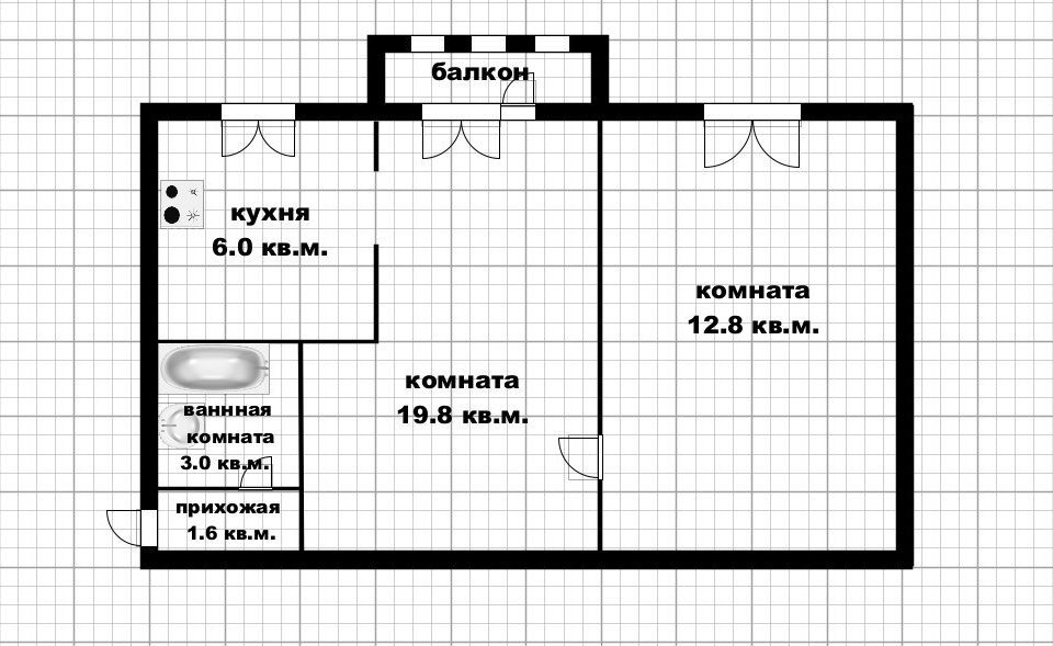 квартира г Уфа р-н Октябрьский пр-кт Октября 86 городской округ Уфа фото 8