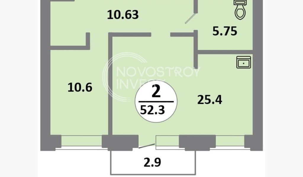 квартира г Красноярск р-н Советский ул Соколовская 54 фото 1