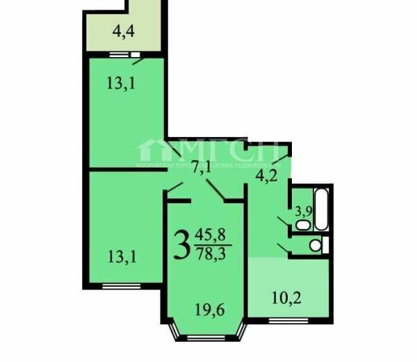 квартира г Москва метро Текстильщики ул Окская 1к/1 фото 3