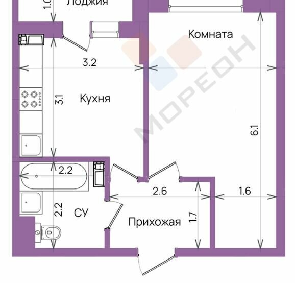 квартира г Краснодар р-н Прикубанский ул Героев-Разведчиков 11/3 фото 1